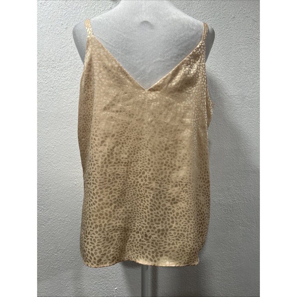 River Island‎ satin cowl neck cami in Beige Animal Print - Picture 5 of 12